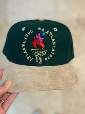 Lids Green & Brown Leather Strap Retro Patch Cap